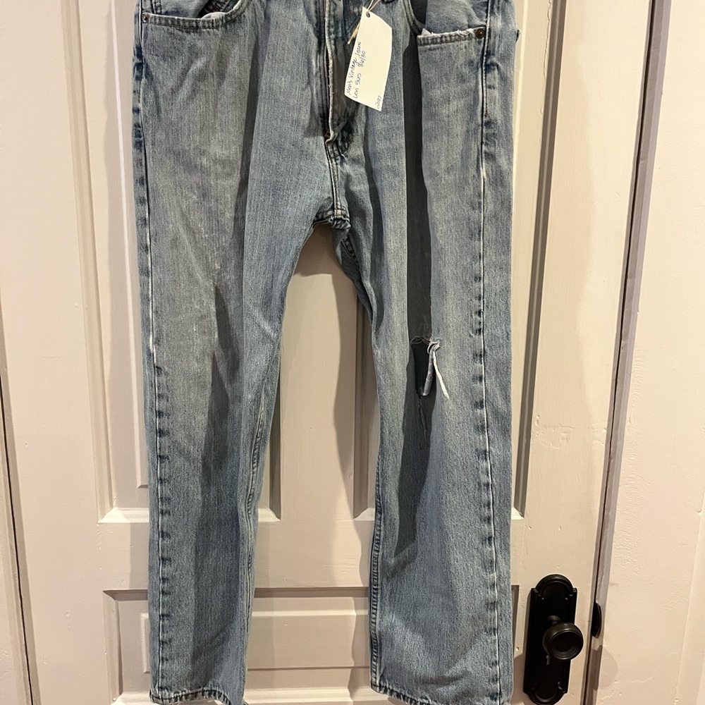 Levi's 505 Light Blue Straight Jeans